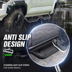 for Tacoma Running Boards Side Steps Compatible with 2024-2025 Toyota Tacoma 4 Full-Size Doors | Yzona