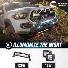 for Toyota Tacoma Aftermarket Bumpers Compatible with 2016-2023 3nd Gen - Yzona
