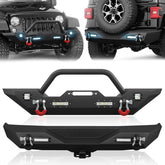 for Front Rear Jeep Wrangler JL Bumpers Compatible with 2018-2024 Jeep Wrangler JL JLU | Yzona