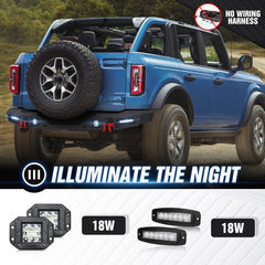 Off-Road Rear Bumper Compatible with 2021-2025 Ford Bronco | Yzona