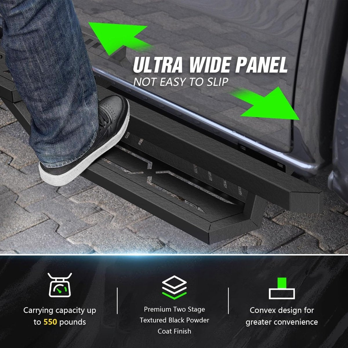 Yzona 2007-2018 Jeep Wrangler JK JKU Side Steps