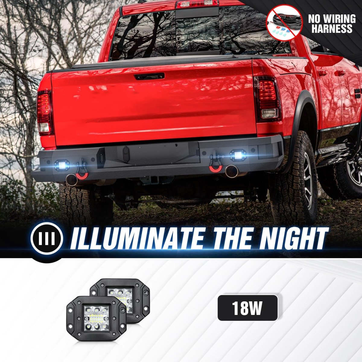 Aftermarket Bumpers for Dodge Ram 1500 Rebel 2015-2018 - Yzona