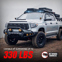 Roof Rack Cargo Basket Compatible with 2007-2021 Toyota Tundra CrewMax Cab | Yzona