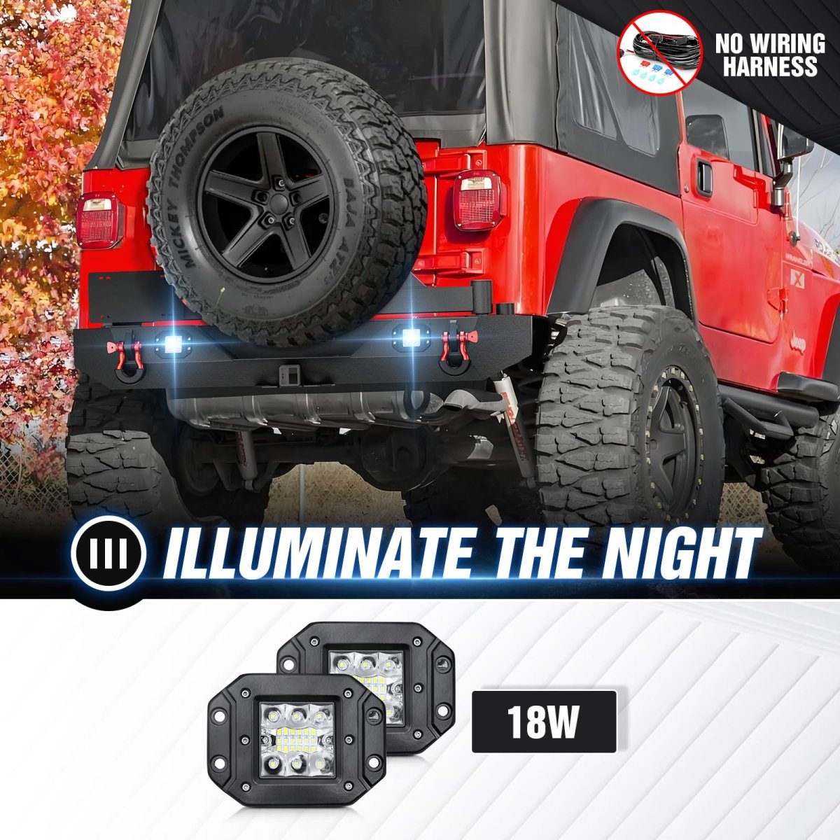 Superduty Bumpers Compatible with 1987-2006 Jeep Wrangler TJ LJ YJ | Yzona