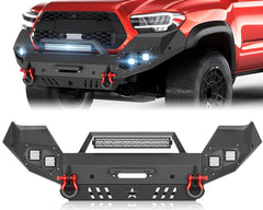 for Toyota Off Road Bumpers Compatible with 2016-2023 Toyota Tacoma 3rd Gen with Winch Plate | Yzona