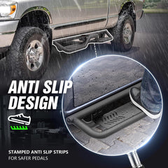 Truck Step Sides Compatible with 2002-2008 Dodge Ram 1500 | 2003-2009 Ram 2500 3500 Double/Extended Cab - Yzona