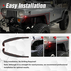 Fender Flares Compatible with 1987-1996 Jeep Wrangler YJ