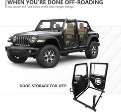 Half Doors Compatible with 2018-2025 Jeep Wrangler JL JLU & Gladiator JT 4-Doors
