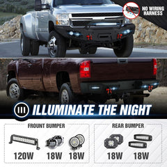 Off Road Silverado Front & Rear Bumpers for 2011-2014 Chevy Silverado 2500 3500 HD Pickups | Yzona