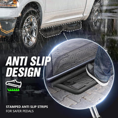 Crew Cab Running Boards for 2009-2018 Dodge Ram 1500 | 2019-2024 Ram 1500 Classic | 2010-2024 Ram 2500 & 3500 | Yzona