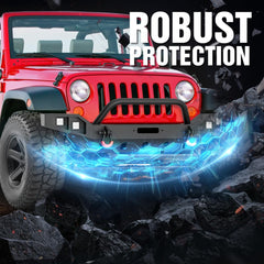 4x4 Truck Bumpers Compatible with 2007-2018 Jeep Wrangler JK JKU | Yzona