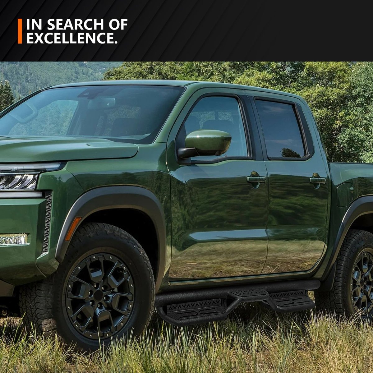 Side Steps for Trucks Compatible with 2005-2025 Nissan Frontier CrewCab - Yzona