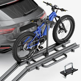 2pcs Bike Rack for Trailer Hitch with Ramp | up to 4.6" Fat Tire Carrier | Yzona