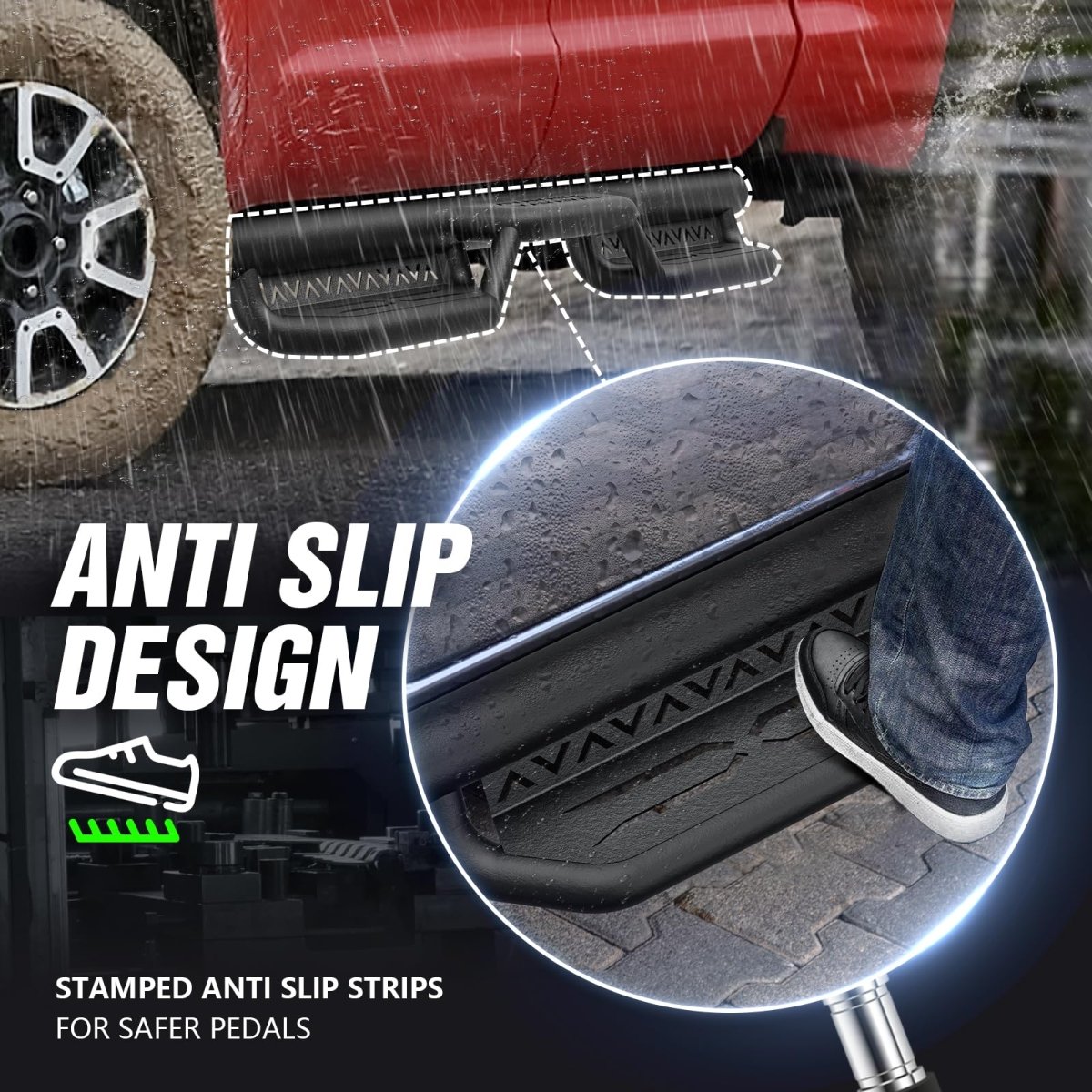 for Tundra Running Boards Compatible with 2022-2025 Extended Cab - Yzona