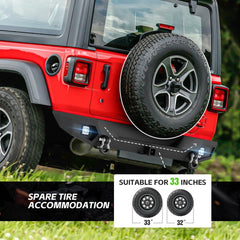 Replacement Bumpers for Trucks Compatible with 2018-2025 Jeep Wrangler JL JLU - Yzona