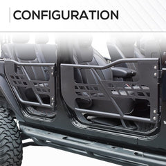 Half Doors Compatible with 2018-2025 Jeep Wrangler JL JLU & Gladiator JT 4-Doors