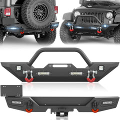 Aftermarket Bumpers for Trucks Compatible with 2007-2018 Jeep Wrangler JK JKU - Yzona