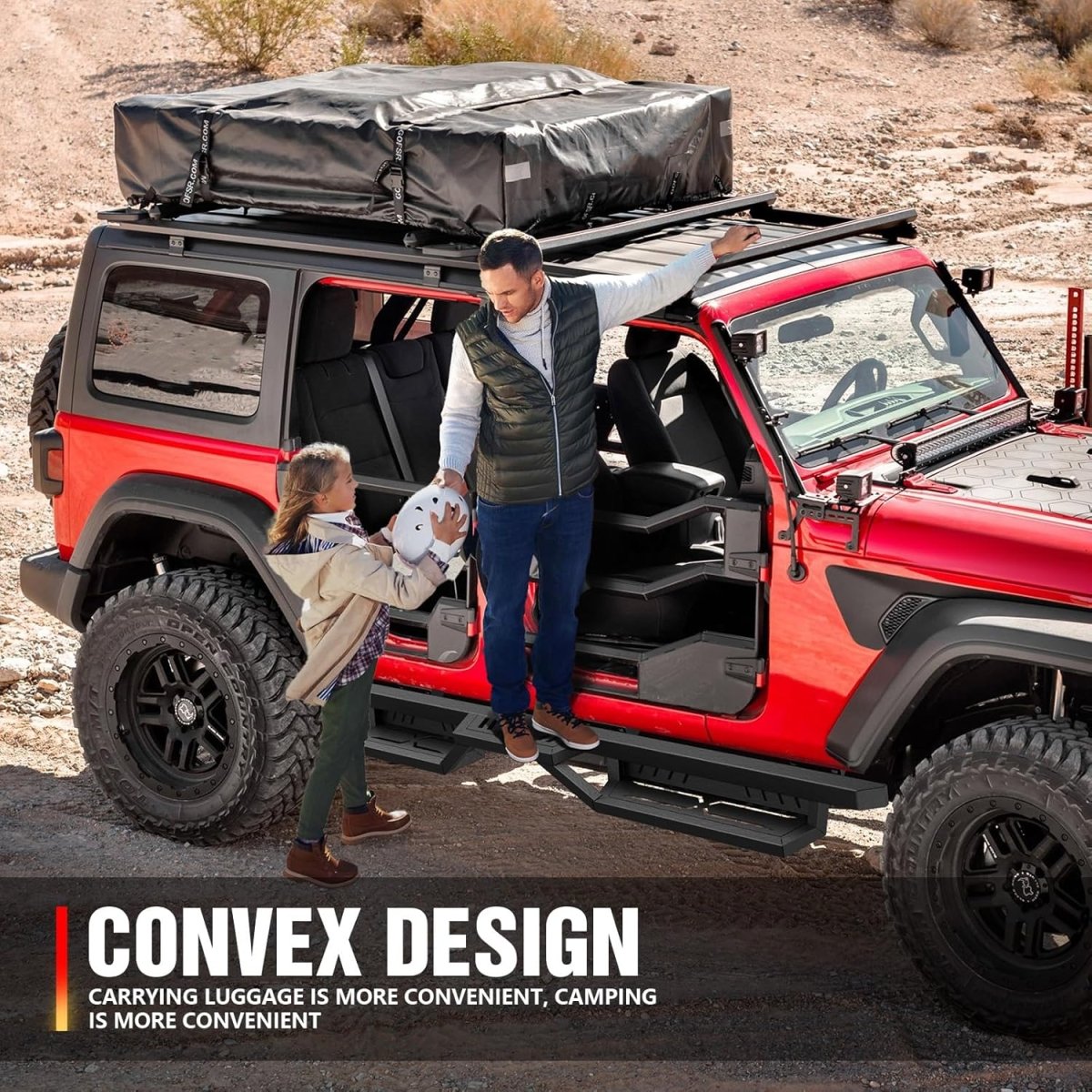 Yzona 2007-2018 Jeep Wrangler JK JKU Side Steps