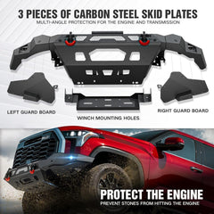 Offroad Front Bumpers Compatible with 2022-2024 Toyota Tundra with Winch Plate | Yzona