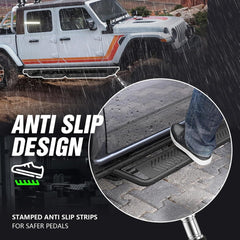 Wheel to Wheel Running Boards Drop Side Steps for Jeep Gladiator JT 4 Door(20-25) | Yzona