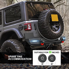 Aftermarket Off-road Bumpers Compatible with 2018-2025 Jeep Wrangler JL JLU Unlimited - Yzona