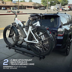 2pcs Bike Holder for Car with Ramp | 200 LBS Capacity Electric Bicycles Racks Platform for Standard | Yzona