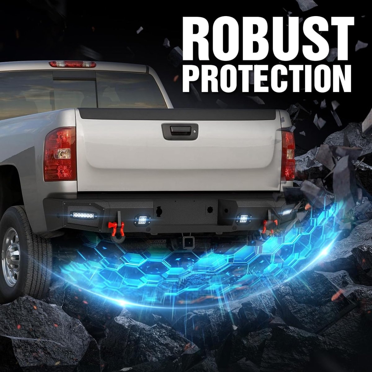 Best Overland Rear Bumpers for 2007-2013 Chevy Silverado 1500 & GMC Sierra 1500 Equipped | YZONA