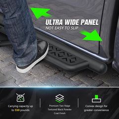 Automotive Running Boards Compatible with 2007-2014 Toyota FJ Cruiser - Yzona