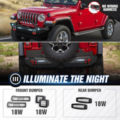 Affordable Offroad Bumpers for 2018-2024 Jeep Wrangler JL JLU | Yzona
