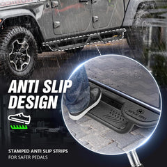Side Step for Truck Compatible with 2020-2025 Jeep Gladiator JT 4 Door - Yzona