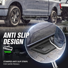 Yzona 2015-2025 Ford F150 & 2017-2025 Ford F250 F350 Super Duty Crew Cab Two Stairs Side Step