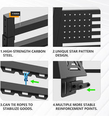 Yzona Universal Extendable Pickup Headache Racks for Trucks