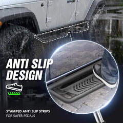 Auto Running Boards for 2007-2018 Jeep Wrangler JK JKU Unlimited 4 Doors | Yzona