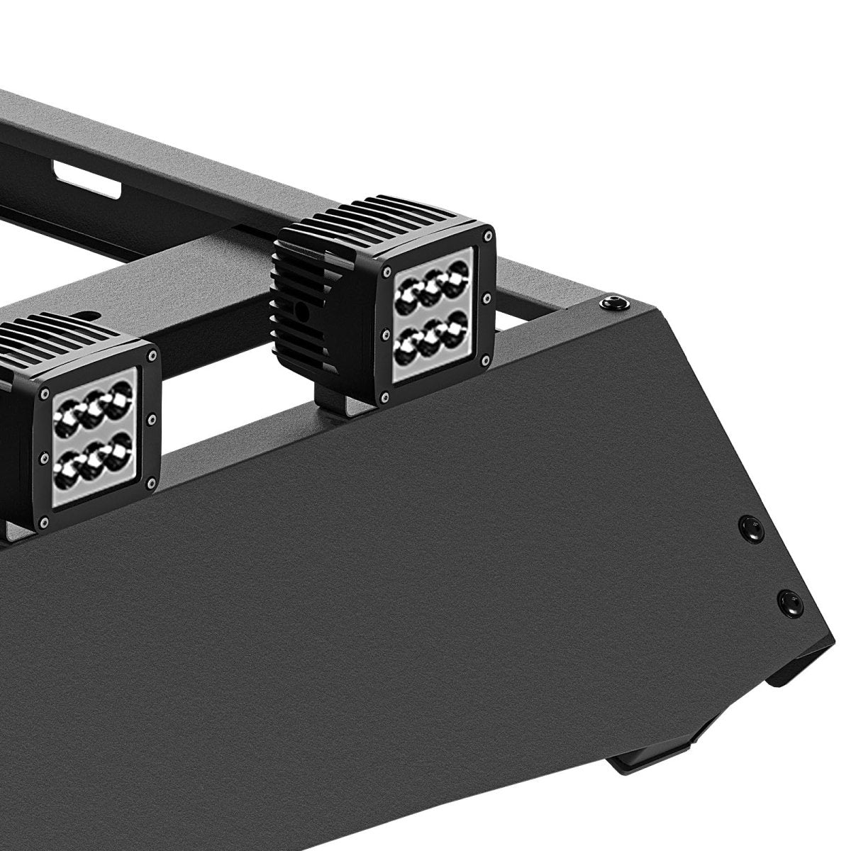 4 LED Lights Roof Rack Cargo Basket Compatible with 2021-2025 Ford Bronco Hardtop 4-Door | Yzona