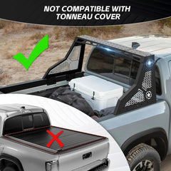 Pickup Universal Adjustable Truck Chase Rack Roll Bar with LED Light | Yzona