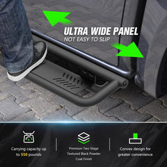 Pickup Truck Side Steps Compatible with 1999-2016 Ford F250 F350 Super Cab - Yzona