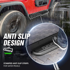 Side Steps for Jeep Wrangler TJ Compatible with 1997-2006 - Yzona