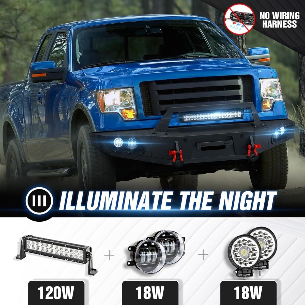 for 2014 F150 Front Bumper Compatible with 2009-2014 12th Gen Ford F150 (Excluding Raptor) | Yzona