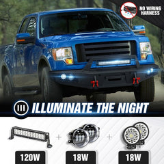 for 2014 F150 Front Bumper Compatible with 2009-2014 12th Gen Ford F150 (Excluding Raptor) | Yzona