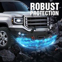 Off Road Rear & Front Car Truck Bumpers for GMC Sierra 1500 | 2016 2017 2018 | Yzona