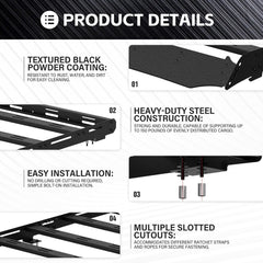 Full Size Luggage Roof Rack Cargo Basket for 2010-2024 Toyota 4Runner 5th Gen | Yzona