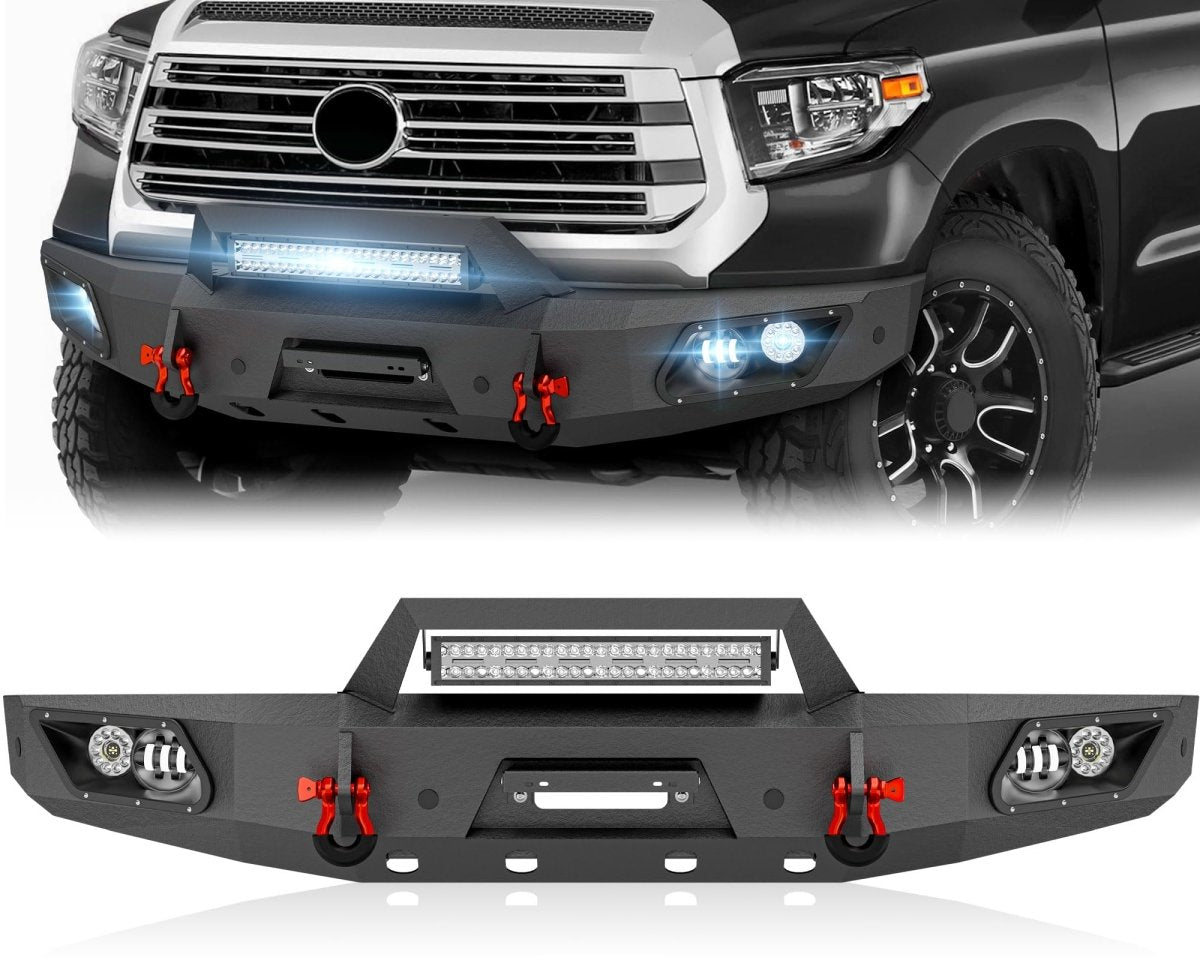 Replacement Bumpers for Cars Compatible with 2014-2021 Toyota Tundra - Yzona
