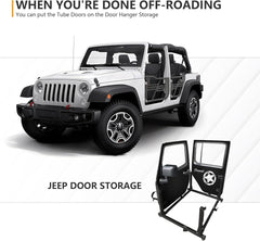 Yzona Half Door Compatible with 2007-2018 Jeep Wrangler JK JKU Unlimited 4-Doors