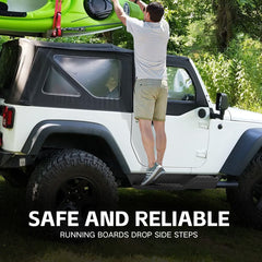 Side Steps for Jeep Wrangler TJ Compatible with 1997-2006 - Yzona