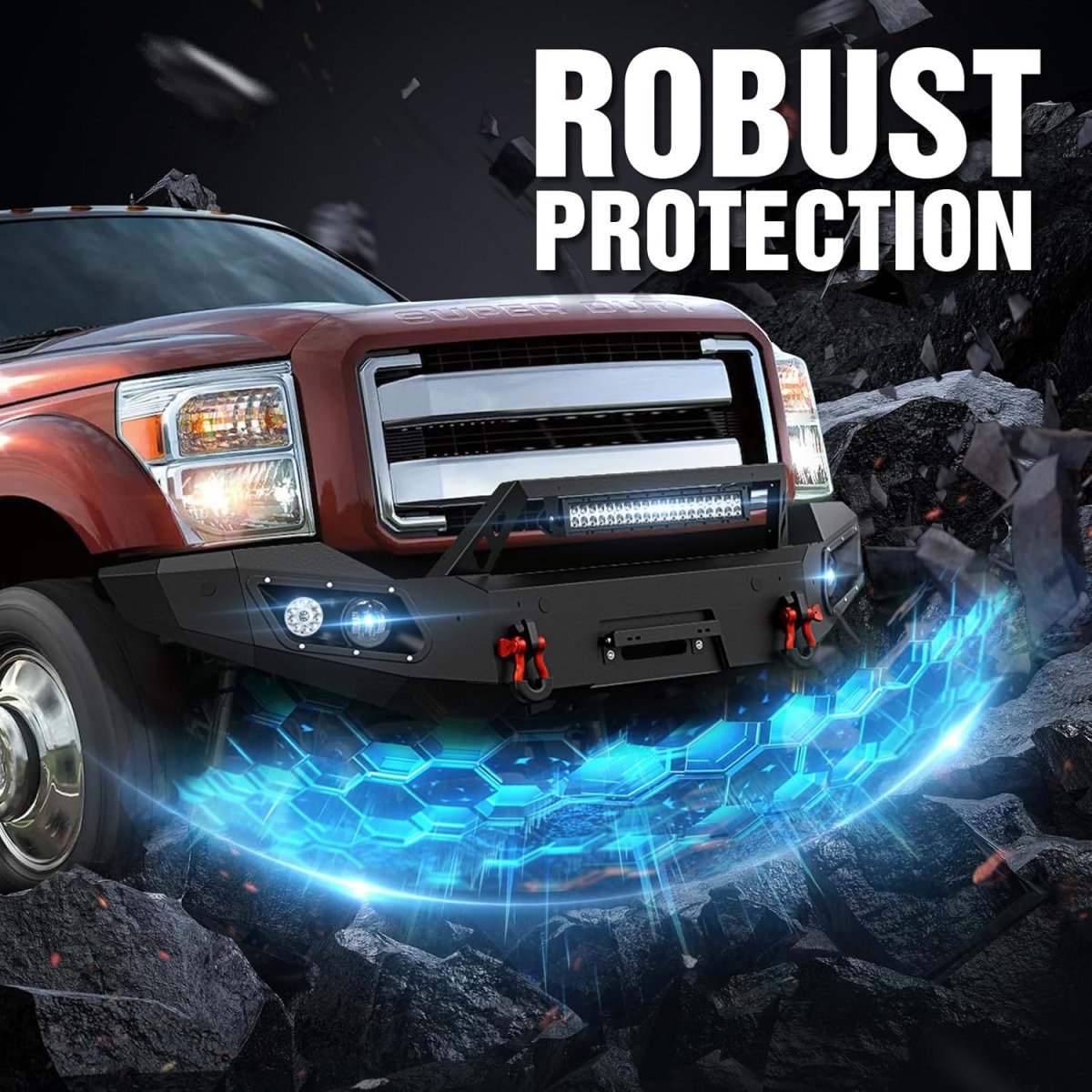 Off Road Front Bumpers for 2011-2016 3rd Gen Ford F250 F350 F450 Super Duty | Yzona