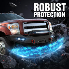 Heavy Duty Truck Front and Rear Bumpers for Ford 2011-2016 3rd Gen F250 F350 F450 | Offroad Aftermarket | Yzona