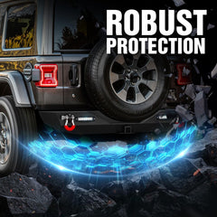 Truck Bumpers Aftermarket Compatible with 2018-2025 Jeep Wrangler JL JLU Unlimited