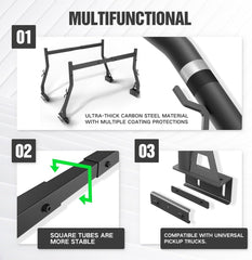 Overland Universal Pickup Ladder Bed Rack | from 46" to 71" Wide | Yzona