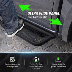 Quad Cab RAM 1500 Running Boards for 2009-2018 Dodge Ram 1500 | 2019-2024 Ram 1500 Classic | 2010-2024 Ram 2500 3500 | Yzona