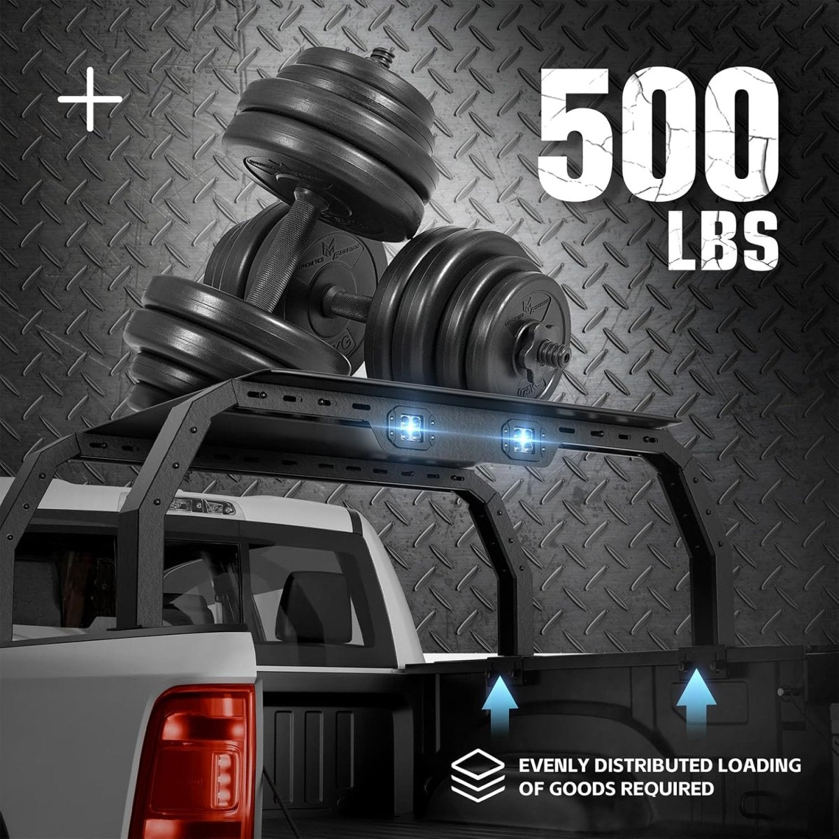 Overland Rack for Pickup Bed for Ram 1500/ Tundra/Silverado & Sierra 1500/ F150/Gladiator JT/Titan | Yzona